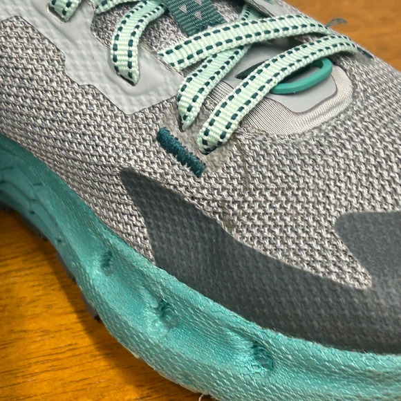 Altra Timp 4 Trail Running Shoes Womens Gray Teal Lace Up Sneakers Size 6 - Picture 4 of 14